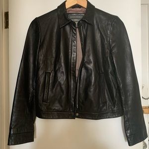 Banana Republic Lambskin Bomber Jacket